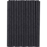 Fon Kağıt Pipet 8X230MM 100 Adet Siyah - Çevre Dostu Kullan At Pipet 6'li Avantaj Paketi - 6 Adet