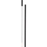 Fon Sargılı Siyah Kağıt Pipet 100 Adet - 6X197 mm Tek Kullanımlık 3'li Ekonomik Paket - 3 Adet