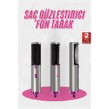 Fön Tarak Düzleştirici Seramik Kaplama Fön Makinesi Saç Kurutma