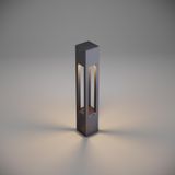 FoneLight Aka Modern Alüminyum Bahçe Aydınlatması Yürüyüş Yolu Aydınlatma, Bollard Aydınlatma, Antrasit Gövde Rengi, 3000K Işık Rengi Sıcaklığı, 60 cm Yükseklik