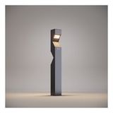 FoneLight Dualluz 100 cm LED Bahçe Bollard Aydınlatma Direği Antrasit Alüminyum IP65 Peyzaj Yürüyüş Yolu Aydınlatması 28W 3000K