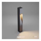 FoneLight Dualluz 75 cm LED Bahçe Bollard Aydınlatma Direği Antrasit Alüminyum IP65 Peyzaj Yürüyüş Yolu Aydınlatması 9W 3000K
