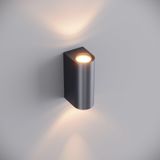 FoneLight Lunara LED Duvar Apliği IP65 Alüminyum Dış Mekan Bahçe Balkon Teras Cephe Aydınlatması Modern Antrasit 3000K