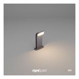 FoneLight Naja 30 cm LED Bahçe Bollard Aydınlatma Direği Antrasit Alüminyum IP65 Peyzaj Yürüyüş Yolu Aydınlatması 9W 3000K