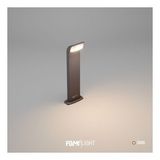 FoneLight Naja 50 cm LED Bahçe Bollard Aydınlatma Direği Antrasit Alüminyum IP65 Peyzaj Yürüyüş Yolu Aydınlatması 9W 3000K