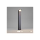 FoneLight Naja 80 cm LED Bahçe Bollard Aydınlatma Direği Antrasit Alüminyum IP65 Peyzaj Yürüyüş Yolu Aydınlatması 9W 3000K