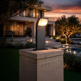 FoneLight Naja LED Bahçe Aydınlatma Direği 300 mm IP65 Alüminyum Dış Mekan Peyzaj Yürüyüş Yolu Aydınlatması 9W 3000K Antrasit Villa Bahçe Park Bollard Lambası 30x100x300 mm