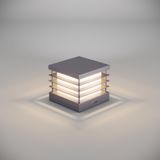 FoneLight Set Üstü Bahçe Aydınlatma 24x24 cm – Alüminyum Gövde, 3000K Sıcak Beyaz Işık, IP65 Suya Dayanıklı, Modern Dış Mekan Dekoratif Lamba