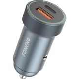 Foneng C16 30W USB-C 1 Port USB 1 Port Araç içi Hızlı Şarj Aleti Samsung PPS Destekli Akım Korumalı Güç Adaptörü iPhone & Android & iPad Type-C PD 3.0 30W + QC 3.0 18W - - Gri