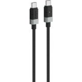 FONENG XS03 240W Led Işıklı Type-c To Type-C Şarj Ve Data Kablosu İp Örgülü 2M