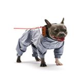 Fonksiyonel Fermuarli Tulum Rüzgarlik Yagmurluk Köpek Kiyafeti GRI RENK M BEDEN