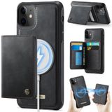 FONREST iPhone 11 için İnce Mıknatıslı Adsorbe Edici Deri Kılıf + Çıkarılabilir Arka Billfold 2'si 1 Arada Cüzdan Kılıfı 4 RFID Engelleme Kartı Tutuculu Nakit Yuvası Destek Çubuğu Darbeye Dayanıklı