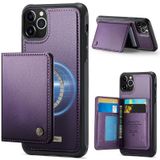 FONREST iPhone-11-Pro-Max İnce Mıknatıslı Adsorbe Edici Deri Kılıf + Çıkarılabilir Arka Billfold 2'si 1 Arada Cüzdan Kılıfı 4 RFID Engelleme Kartı Tutacağı Nakit Yuvası Destek Çubuğu Darbeye Dayanıklı