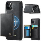 FONREST iPhone-11-Pro-Max İnce Mıknatıslı Adsorbe Edici Deri Kılıf + Çıkarılabilir Arka Billfold 2'si 1 Arada Cüzdan Kılıfı, 4 RFID Engelleme Kartı Tutuculu Nakit Yuvası Destek Çubuğu Darbeye
