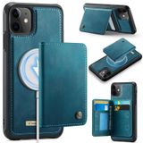 FONREST iPhone 12/12 Pro için İnce Mıknatıslı Adsorbe Edici Deri Kılıf + Çıkarılabilir Arka Billfold 2'si 1 Arada Cüzdan Kılıfı, 4 RFID Engelleme Kartı Tutuculu Nakit Yuvası Destek Çubuğu Darbeye