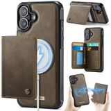 FONREST iPhone 16 için İnce Mıknatıslı Adsorbe Edici Deri Kılıf + Çıkarılabilir Arka Billfold 2'si 1 Arada Cüzdan Kılıfı 4 RFID Engelleme Kartı Tutuculu Nakit Yuvası Destek Çubuğu Darbeye Dayanıklı