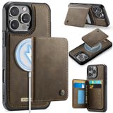 FONREST iPhone-16-Pro-Max İnce Mıknatıslı Adsorbe Edici Deri Kılıf + Çıkarılabilir Arka Billfold 2'si 1 Arada Cüzdan Kılıfı 4 RFID Engelleme Kartı Tutacağı Nakit Yuvası Kickstand Darbeye Dayanıklı TPU