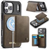 FONREST iPhone-17-Pro-Max İnce Mıknatıslı Adsorbe Edici Deri Kılıf + Çıkarılabilir Arka Billfold 2'si 1 Arada Cüzdan Kılıfı 4 RFID Engelleme Kartı Tutacağı Nakit Yuvası Destek Çubuğu Darbeye Dayanıklı