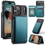 FONREST iPhone 18 Pro Max için Geri Açılır Cüzdan Kılıf, Mavi-yeşil | 4 RFID Engelleyici Kart Yuvası, Kimlik Penceresi, Manyetik Kapatma, Hızlı Errands ve Çantasız Günler için Destek Çubuğu