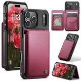 FONREST iPhone 18 Pro Max için Geri Çevirmeli Cüzdan Kılıf, Kırmızı | 4 RFID Engelleyici Kart Yuvası, Kimlik Penceresi, Manyetik Kapatma, Hızlı Errands ve Çantasız Günler için Destek Çubuğu