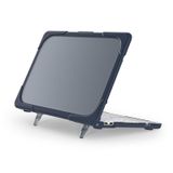 FONREST MacBook Neo (A3404 A18 Pro Chip 13 inç) için Buzlu Sağlam Kılıf, Katlanabilir Ergonomik Destek Standı, Darbeye Dayanıklı Mat Kaplama PC+TPU Sarılı Kenar Parmak İzi Önleyici Koruyucu Kapak