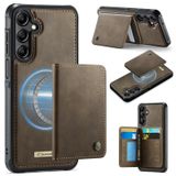 FONREST Samsung-Galaxy-A14/M44/Jump 3 İnce Mıknatıs Adsorbe Deri Kılıf+Çıkarılabilir Arka Billfold 2'si 1 Arada Cüzdan Kılıfı 4 RFID Engelleme Kartı Tutacağı Nakit Yuvası Kickstand Darbeye Dayanıklı