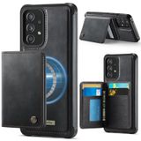 FONREST Samsung Galaxy A53 5G için İnce Mıknatıs Adsorbe Deri Kılıf+Çıkarılabilir Arka Billfold 2'si 1 Arada Cüzdan Kapağı 4 RFID Engelleme Kartı Tutuculu Nakit Yuvası Kickstand Darbeye Dayanıklı
