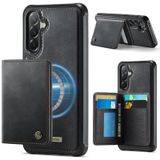 FONREST Samsung Galaxy A57 5G için İnce Mıknatıs Adsorbe Deri Kılıf+Çıkarılabilir Arka Billfold 2'si 1 Arada Cüzdan Kapağı 4 RFID Engelleme Kartı Tutuculu Nakit Yuvası Kickstand Darbeye Dayanıklı