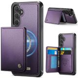 FONREST Samsung-Galaxy-S26+Plus için İnce Mıknatıslı Adsorbe Edici Deri Kılıf + Çıkarılabilir Arka Billfold 2'si 1 arada 4 RFID Engelleme Kartı Tutuculu Nakit Yuvası Kickstand Darbeye Dayanıklı Hibrit