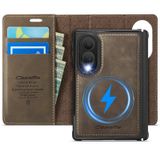 FONREST Samsung Galaxy Z Fold8 için Çıkarılabilir Cüzdan Kılıf, Kahverengi | Manyetik arka kapak, menteşe koruması, RFID kart tutucular, nakit yuvası, kickstand, kablosuz şarj, günlük taşıma için