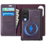 FONREST Samsung Galaxy Z Fold8 için Çıkarılabilir Cüzdan Kılıf, Mor | Manyetik arka kapak, menteşe koruması, RFID kart tutucular, nakit yuvası, kickstand, kablosuz şarj, günlük taşıma için