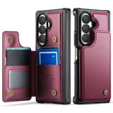 FONREST Samsung Galaxy Z Fold8 Ultra Cüzdan Kılıf Menteşe Koruması, Kırmızı | 4 RFID Engelleme Kart Yuvası, Kimlik Penceresi, Manyetik Kapatma, Çanta Hızlı Errands için Kickstand Darbeye Dayanıklı Geri