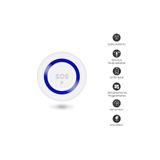 Fonri Akıllı Kablosuz Sos Panik Butonu Google Asistan Ve Tuya Destekli, Wifi, Çoklu Bildirim, Panik Butonu