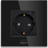 Fonri WF3-EL3-0401-04 Akıllı Siyah Duvar Prizi