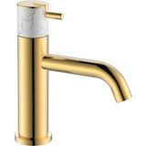 Fontana FA-4012M Mermer Altın Lavabo Bataryası
