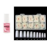 Fontenay 500 Lü Tips Protez Tırnak Kemik +Mxbon Fırçalı Protez Tırnak Tips Yapıştırıcı 7g 2'li Set