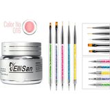 Fontenay Ellisan Protez Tırnak Jeli Builder Gel 56 gr + Tırnak Süslemedesen Fırçası Seti No:2181