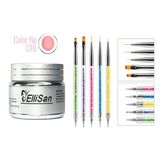 Fontenay Ellisan Protez Tırnak Jeli Builder Gel 56 Gram + Tırnak Süslemedesen Fırçası Seti No:2181