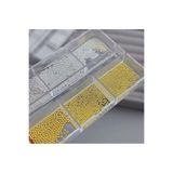 Fontenay Havyar Tırnak Taş Süsleme Nail Art Boncukları Gold Ve Silver Renkli