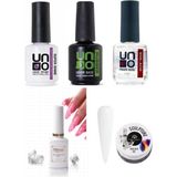 Fontenay Kalıcı Oje Set 1 ( Top + Base Coat + Primer 12ML) + Blooming Jel 15ML + Hamur Jeli 15ML Milky White