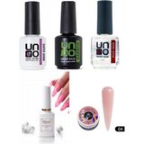 Fontenay Kalıcı Oje Set 1 ( Top + Base Coat + Primer 12ML) + Blooming Jel 15ML + Hamur Jeli 15ML Nude