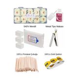Fontenay Kemik Tips Mbqn 100'Lü Portakal Çubuğu 100'Lü Gold Şablon Metal Tips Makası 540'Lı Mendil