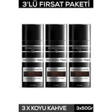 Fontenay Keratin Fibers Koyu Kahve Topik Saç Tozu 50gr X3