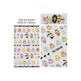Fontenay Labubu Tırnak Sticker Protez Tırnak Kalıcı Oje Süsleme, Nail Art Sticker 5D499