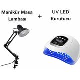 Fontenay Manikür Masa Lambası + Uv LED Kurutucu Seti - Beyaz