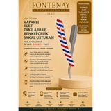 Fontenay Paris Fontenay Kapaklı Jilet Takılabilir Renkli Çelik Sakal Usturası - Paslanmaz Mat Beyaz/Kırmızı/Mavi