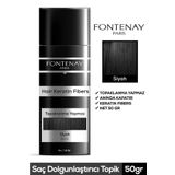 Fontenay Paris Fontenay Saç Dolgunlaştırıcı Keratin Fibers Siyah Topik Saç Tozu 50gr