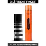 Fontenay Paris Saç Dolgunlaştırıcı Keratin Fibers Siyah Topik Saç Tozu 50gr + Saç Spreyi 400ml 2'li Set 2