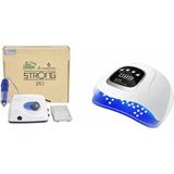 Fontenay Protez Tırnak Kalıcı Oje Seti (Strong 210 Freze Makinesi + Uv LED Kurutucu) - Beyaz