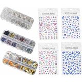 Fontenay Protez Tırnak Nail Art Süsleme Charm Protez Tırnak Kalıcı Oje Süsleme Sticker Renkli